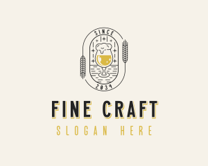 Wheat Beer Liquor logo design