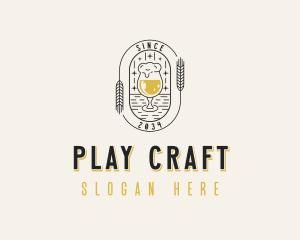 Wheat Beer Liquor logo design