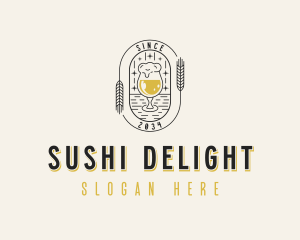 Wheat Beer Liquor logo design