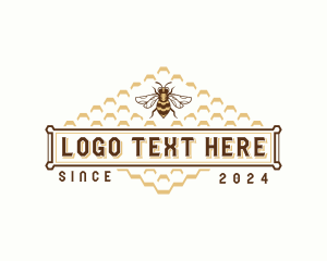 Wasp Honeycomb Beekeeper Logo