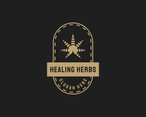 Medicinal - Herbal Hemp Leaf logo design