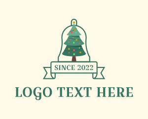 Pine - Christmas Tree Banner logo design