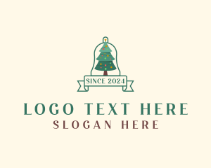 Tree - Christmas Tree Banner logo design