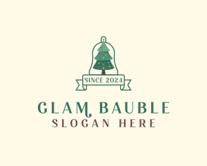 Christmas Tree Banner logo design