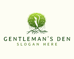 Eco Feminine Tree  logo design