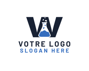 Science Laboratory Letter W Logo