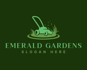 Gardening Lawn Mower logo design