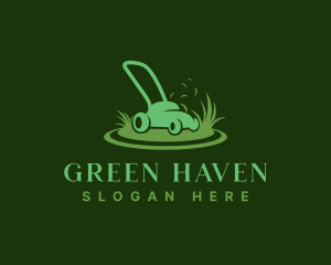 Gardening Lawn Mower logo design