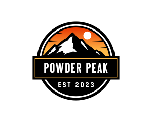 Ski - Mountain Peak Adventure logo design