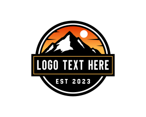 Mountain - Mountain Peak Adventure logo design
