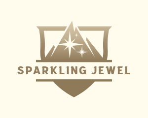 Mountain Peak Sparkle logo design