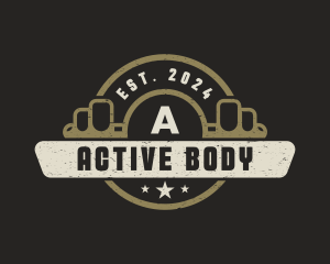 Physical - Barbell Fitness Gym logo design