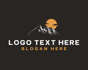 Explore - Mountain Summit Adventure logo design