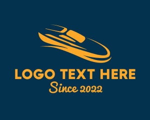 Voyage - Golden Yacht Sail Boat logo design