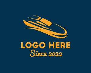 Port - Golden Yacht Sail Boat logo design