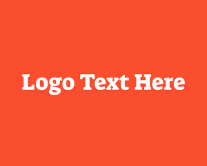 Word - Serif Font Text logo design