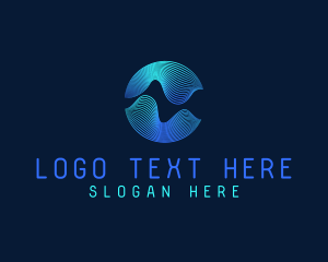 Testing Lab - Digital Tech Waves logo design