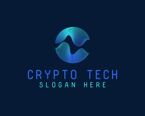 Digital Tech Waves  logo design