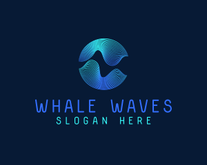 Digital Tech Waves  logo design