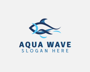 Aquatic Fish Aquarium logo design