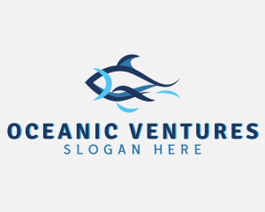 Aquatic Fish Aquarium logo design