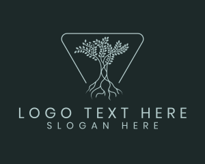 Root - Organic Plant Gardening logo design