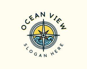 Compass Ocean Expedition logo design