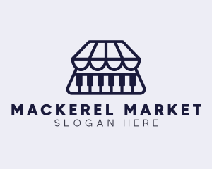 Piano Music Market logo design