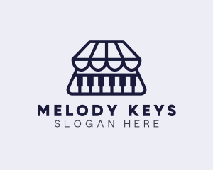 Piano - Piano Music Market logo design