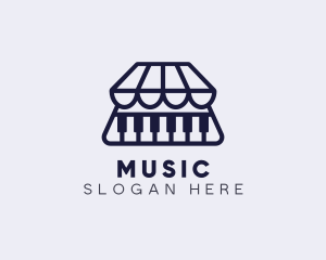 Piano Music Market logo design