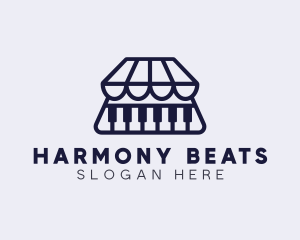Music - Piano Music Market logo design