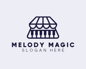 Music - Piano Music Market logo design