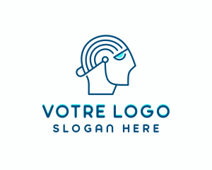 Programming - Cyber AI Brain logo design