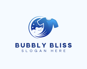 Washing Laundry Bleach logo design