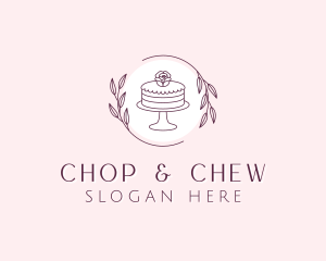 Flower - Flower Cake Dessert logo design