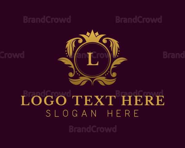 Luxury Crown Lettermark Logo