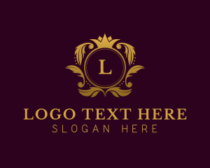 Expensive - Luxury Crown Lettermark logo design
