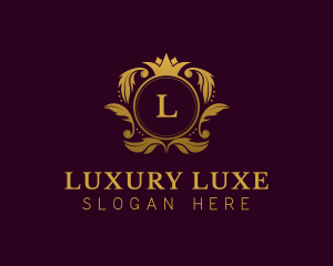 Luxury Crown Lettermark logo design