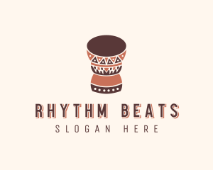 Djembe - Musical Djembe Drum logo design