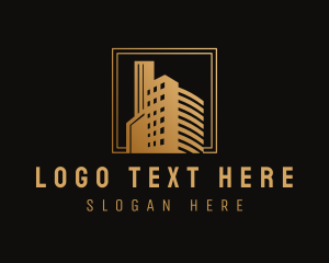 Gold Building Architecture Logo