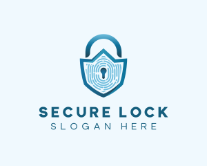 Lock - Security Biometric Lock logo design