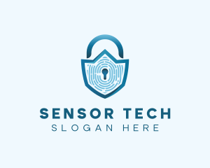 Sensor - Security Biometric Lock logo design