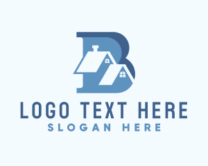 Property Developer - Subdivision Home Letter B logo design