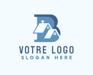 Subdivision Home Letter B Logo