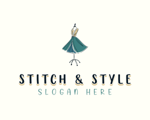 Dressmaker Tailor Modeling logo design