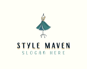 Fashionista - Dressmaker Tailor Modeling logo design