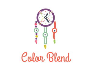 Colorful Time Dreamcatcher logo design