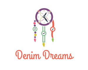 Colorful Time Dreamcatcher logo design