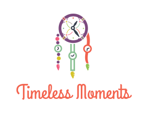 Colorful Time Dreamcatcher logo design