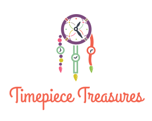 Watch - Colorful Time Dreamcatcher logo design